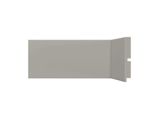 Rodapé Poliestireno Santa Luzia 454 Liso Cinza Glacial 100 X 13mm Br 2,40m