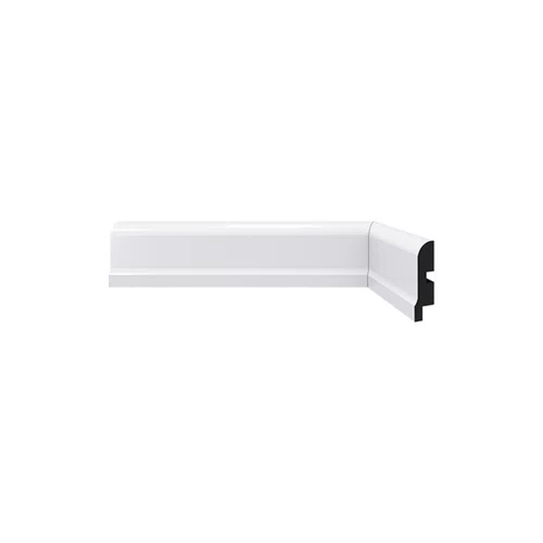 Rodapé Poliestireno Santa Luzia 478 Branco Frisado 50mm Br 2,40m