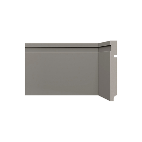 Rodapé Poliestireno Santa Luzia 480 Cinza Titanium Frisado 15cm Br 2,40m