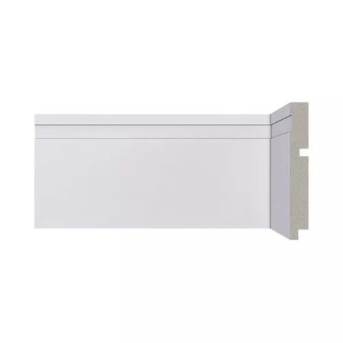 Rodapé Poliestireno Santa Luzia 493 Branco Frisado 120mm Br 2,40m