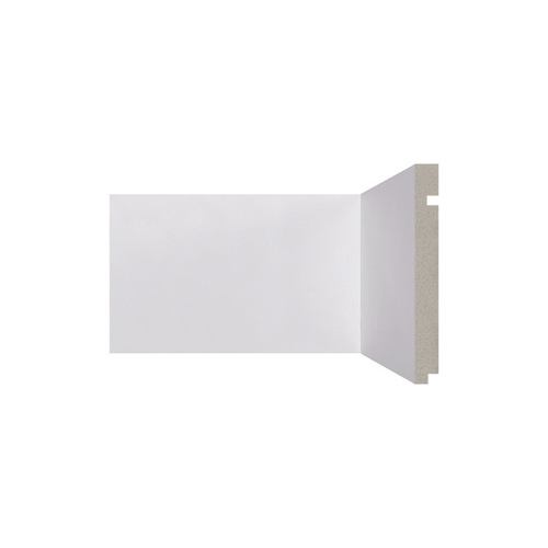 Rodapé Poliestireno Santa Luzia 496 Branco Liso 15cm Br 2,40m