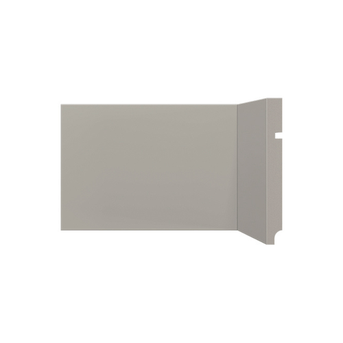 Rodapé Poliestireno Santa Luzia 496 Cinza Glacial Liso 15cm Br 2,40m