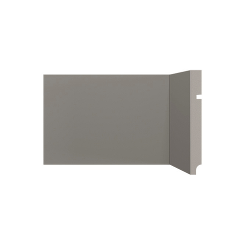 Rodapé Poliestireno Santa Luzia 496 Cinza Titanium Liso 15cm Br 2,40m