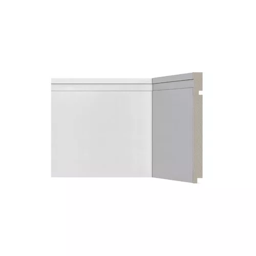 Rodapé Poliestireno Santa Luzia 505 Branco Frisado 200mm 2,40m