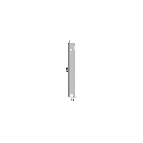 Rodapé Poliestireno Santa Luzia 505 Branco Frisado 200mm 2,40m