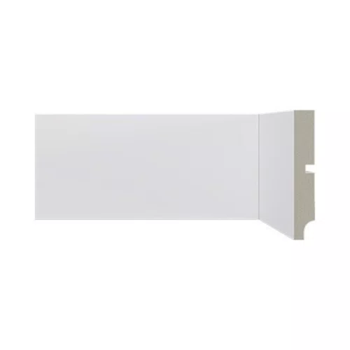 Rodapé Poliestireno Santa Luzia 547 Branco Liso 100mm 2,40m