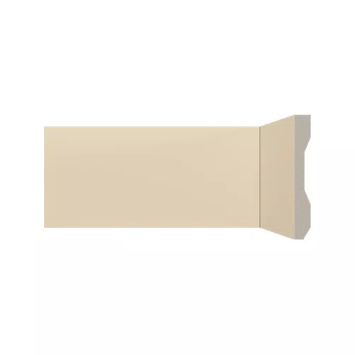 Rodapé Poliestireno Santa Luzia 561 Beige Liso 10cm X 13mm Br 2,40m