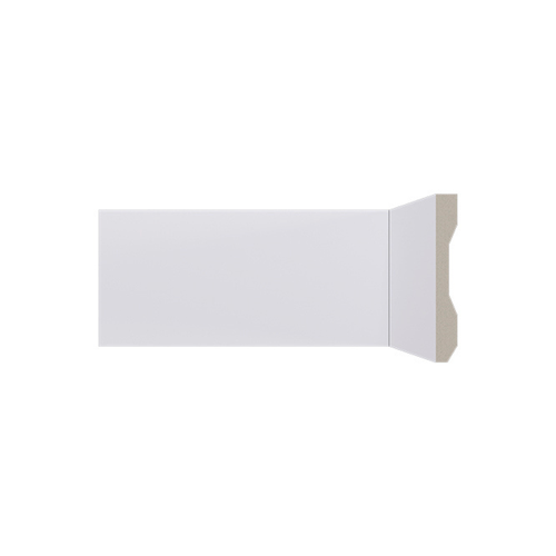 Rodapé Poliestireno Santa Luzia LEV101 Branco Liso 10cm Br 2,40m