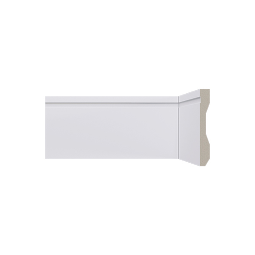 Rodapé Poliestireno Santa Luzia LEV102 Branco Frisado 10cm Br 2,40m