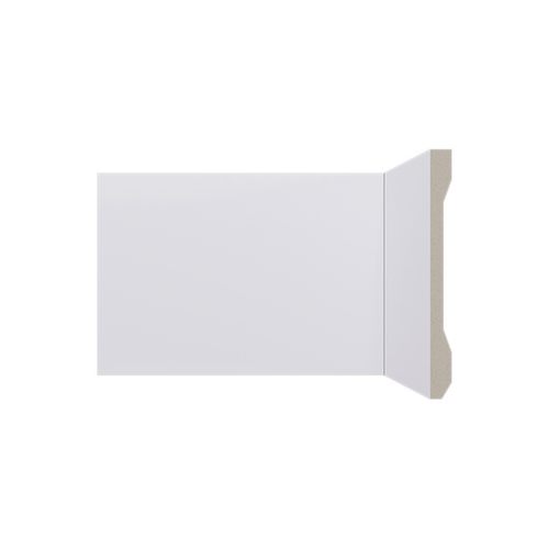 Rodapé Poliestireno Santa Luzia LEV151 Branco Liso 15cm Br 2,40m