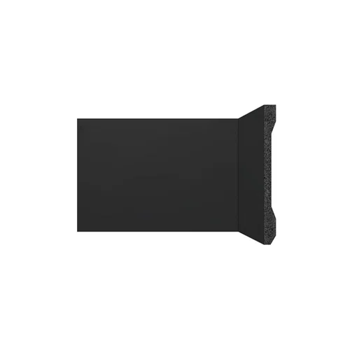 Rodapé Poliestireno Santa Luzia Lev151 Liso Preto 150 X 13mm Br 2,40m