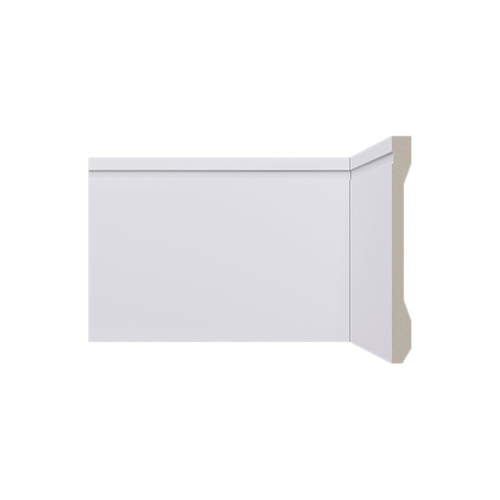 Rodapé Poliestireno Santa Luzia LEV152 Branco Frisado 15cm Br 2,40m