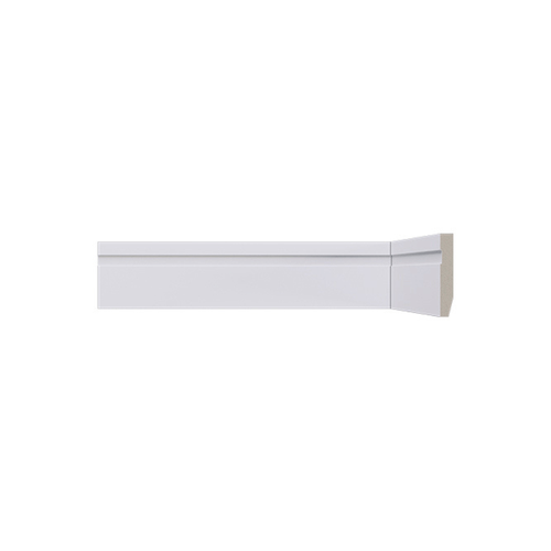 Rodapé Poliestireno Santa Luzia LEV52 Branco Frisado 05cm Br 2,40m