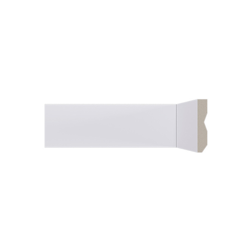 Rodapé Poliestireno Santa Luzia LEV71 Branco Liso 07cm Br 2,40m