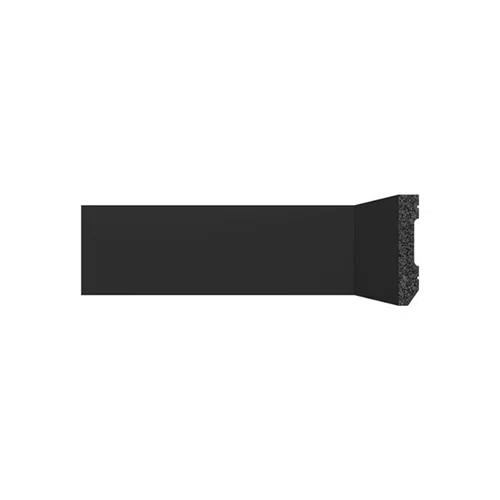 Rodapé Poliestireno Santa Luzia Lev71 Liso Preto 70 X 13mm Br 2,40m