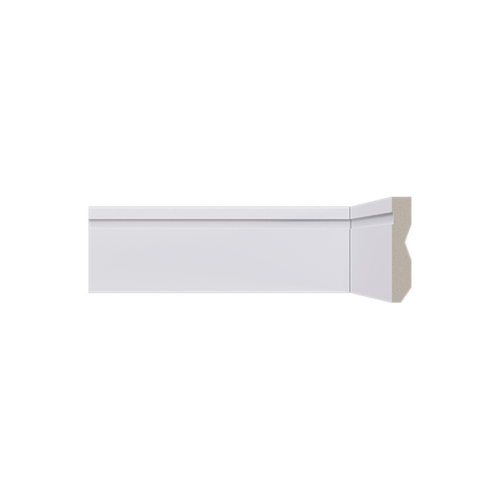 Rodapé Poliestireno Santa Luzia LEV72 Branco Frisado 07cm Br 2,40m