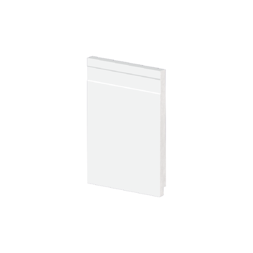 Rodapé Poliestireno Frisado Slim Branco 15cm Br 2,40m - Arquitech 51915