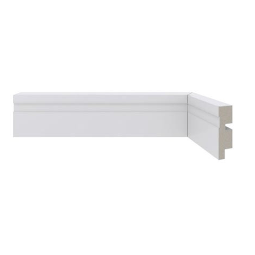 Rodapé Poliestireno Santa Luzia 455 Frisado 50 X 16mm Br 2,40m