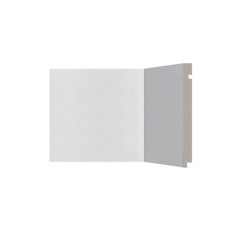 Rodapé Poliestireno Santa Luzia 506 Liso Branco 20cm Br 2,40m