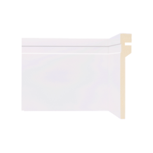 Rodapé Sobrepor Poliestireno Frisado 12cm - Br 2,40m