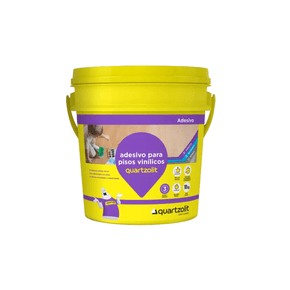 Cola Adesivo Pisos Vinilico Quartzolit Branco Balde 4 Kg