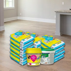 Kit 20 Autonivelante Nivela Rapido Quartzolit 20Kg + Primer Flex + Cola Mapei Piso Vinilico