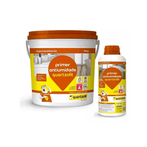 Kit Primer RU Antiumidade Componentes A+ B Quartzolit