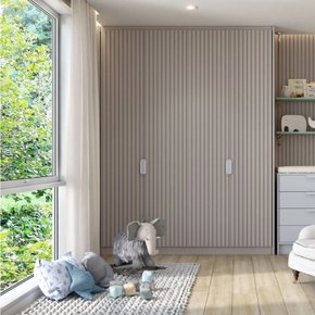 Painel Ripado Eucatex RU Fumê cx 6 und - BR 2,70m