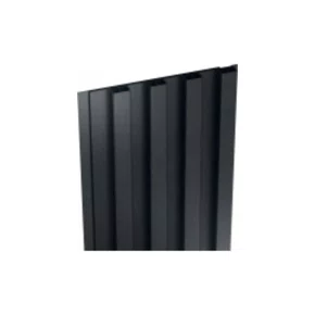 Painel Ripado Externo Arquitech Crossout Shield Metallic Black – Br 3,20m