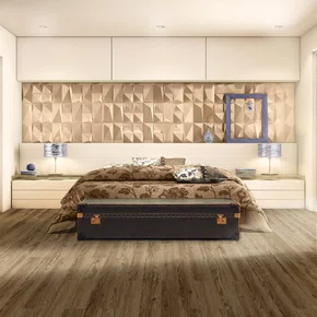 Piso Vinilico Ruffino Nobile 2mm - Rustico Cravo Cx 3,90m²