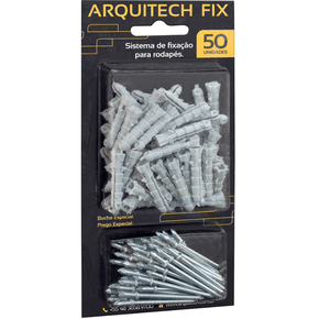 Prego e Bucha Fixação de Rodapés e Guarnição Arquitech Fix