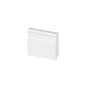 Rodapé Poliestireno Frisado Slim Branco 05cm Br 2,40m - Arquitech 51005