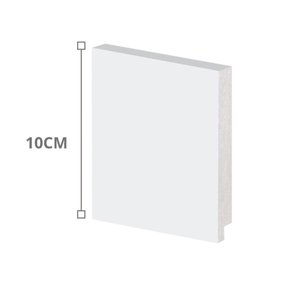 Rodapé Poliestireno Liso Branco 10cm Br 2,40m - Arquitech 50010