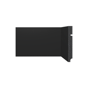 Rodapé Poliestireno Santa Luzia 3496 Preto Liso 15cm Br 2,40m