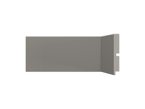 Rodapé Poliestireno Santa Luzia 454 Liso Cinza Titanium 100 X 13mm Br 2,40m