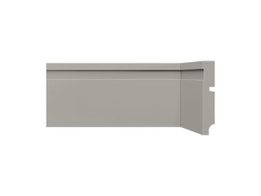 Rodapé Poliestireno Santa Luzia 457 Frisado Cinza Glacial 10cm Br 2,40m