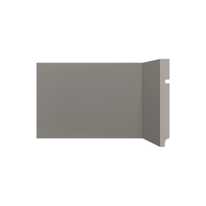 Rodapé Poliestireno Santa Luzia 496 Cinza Titanium Liso 15cm Br 2,40m