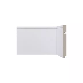 Rodapé Poliestireno Santa Luzia 518 Branco Frisado 150mm 2,40m