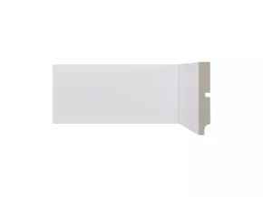 Rodapé Poliestireno Santa Luzia 547 Branco Liso 100mm 2,40m