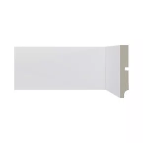 Rodapé Poliestireno Santa Luzia 547 Branco Liso 100mm 2,40m