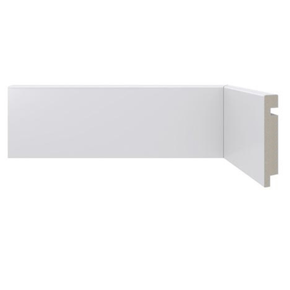 Rodapé Poliestireno Santa Luzia 451 Liso Branco 07cm Br 2,40m