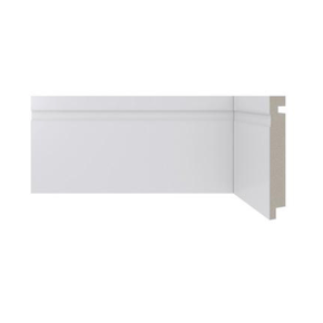 Rodapé Poliestireno Santa Luzia 457 Frisado 100 X 16mm Br 2,40m