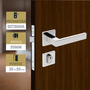 Fechadura Stam Inox Home IX60 MAQ55 RQ2 Externa - Polido