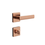 Fechadura 3F Roseta Quadrada Banheiro Rose 740B117RO