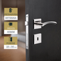 Fechadura 3F Residencial Roseta Quadrada Interna 740I119CR