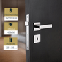 Fechadura 3F Roseta Quadrada Interna Cromada 740I117CR