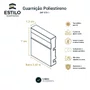 Guarnição Poliestireno Frisada Branco 07cm x 1,5cm Br 2,40m - Estilo Revestimentos