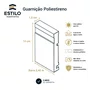 Guarnição Poliestireno Frisada Branco 10cm x 1,5cm Br 2,40m