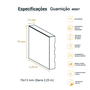 Guarnição Poliestireno Lisa 07cm Br 2,25m - Arquitech 40007
