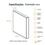 Guarnição Poliestireno Lisa 10cm Br 2,25m - Arquitech 40010